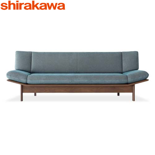 シラカワ調度品 BIOS（ビオス） 長いす3.5P レッドオーク・ブラックウォールナット 三人掛け 御前上等 飛騨高山  shirakawa