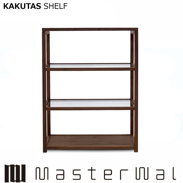 お師匠さんウォール カクタスシェルフ  KAKTAS SHELF （W800×D400×H1054）3段 硝子棚 KKTSFG-80105 学びとる勉強机 ウォール中毒者 Masterwal エディションストア福井 ※製造会社直送品