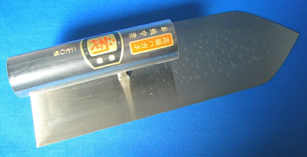 ■五百蔵 カネ千代 油焼 中塗鏝 黒柄 300粍 プロ用 こて コテ