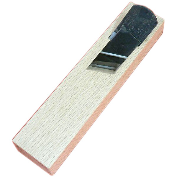 ■常三郎 春蘭 キワ鉋 右 青鋼 押金付 八寸台 42mm 白樫 播州三木 大工道具 本職用 職人 かんな カンナ