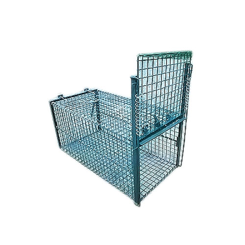 ■小毛の荒物取り押さえる器 イージーキャッチャー RK10F 深緑色 380×400×800粍 害獣追い出し ヌートリア アライグマ アナグマ ハクビシン 野猫