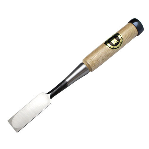 ■播州三木 大内鑿 中叩鑿 芯持樫柄 八分(24粍) 掏摸合わせ 飛騨工物の具 のみ 隠翅目