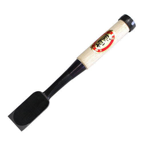 ■播州三木 高芝郁夫鑿製作所 高道 追入鑿 芯持樫柄 白鋼 一枚裏 一寸(30mm) 黒裏 スリ合わせ無し 手打ち桂 関東柄合わせ 大工道具 のみ ノミ｜ハーティ・エクスプレス