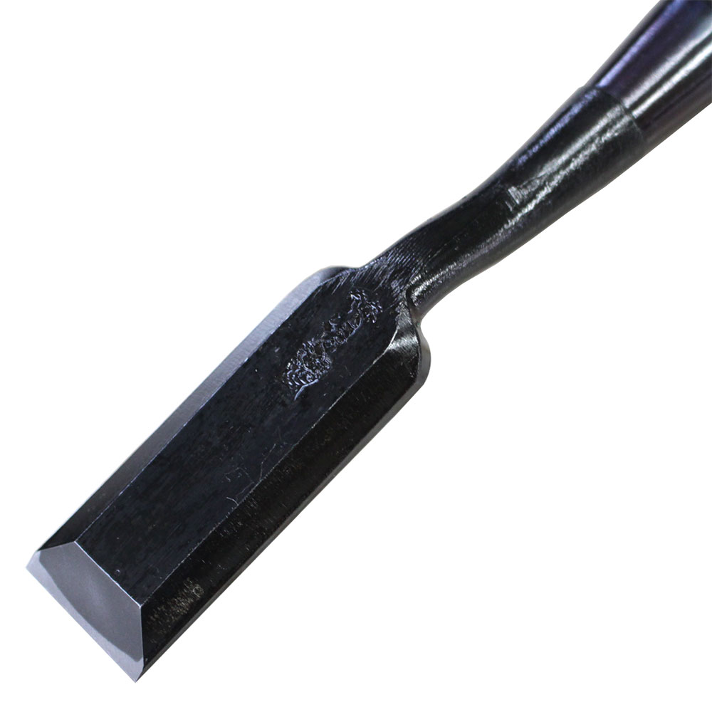 見事な 八分 24mm 追入鑿 厚 グミ柄 関東型 大内鑿 播州三木 のみ Hlt No