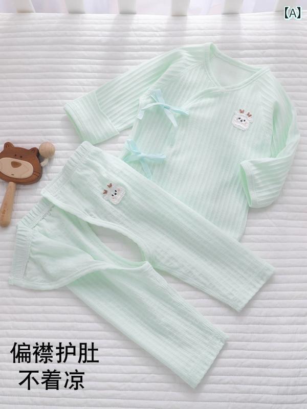 ベビー服 パジャマ 快適 綿 時代 モンク 薄手 ベビー 服 新生児 パジャマ 3 幼児 A 夏 分割型 夏生 児 スーツ