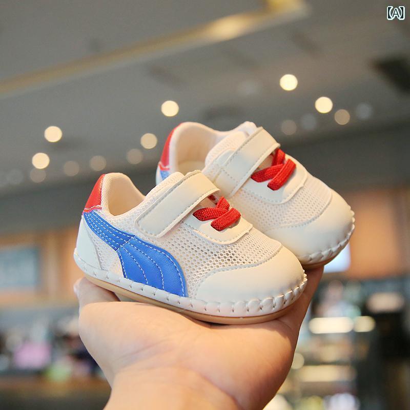 涼しい ベビーサンダル 靴 夏用 ベビー ネット サンダル 1歳 男の子用 幼児 靴 メッシュ 表面 6 ～ 12ヶ月 滑り止め 女性用 8