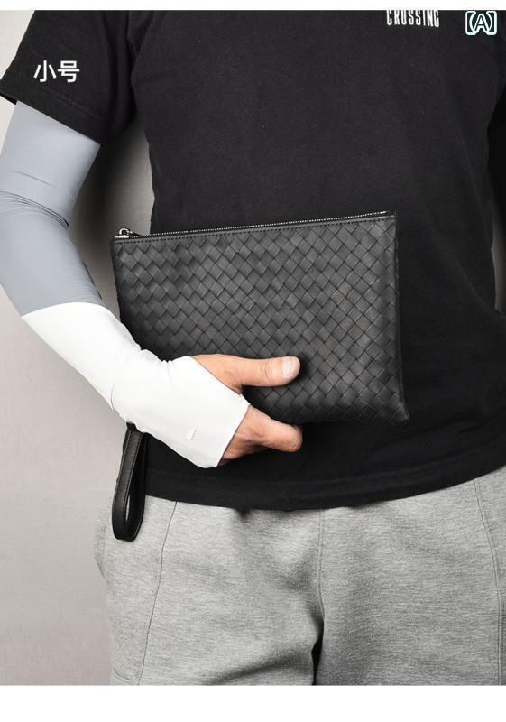 クラッチバッグ メンズ おしゃれ エンベロープ バッグ メンズ 高級 クラッチバッグ レディース 薄型 革 編み大 中小|北摂軽太郎便
