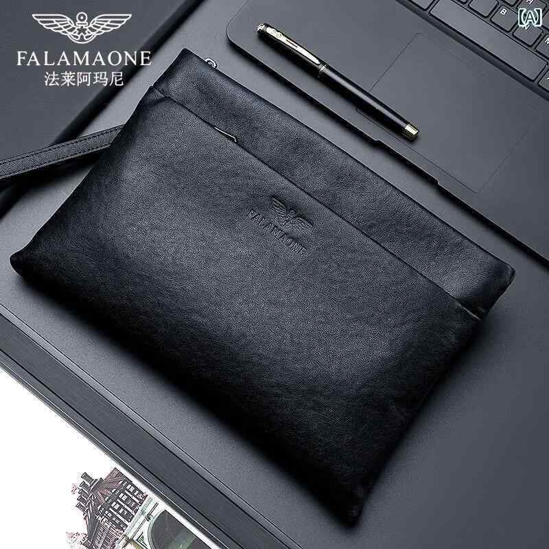 クラッチバッグ メンズ おしゃれ ファレ アルマーニ ビジネス クラッチ 革第一層 牛革 ハンドバッグ大容量 スマートフォン メンズバッグ