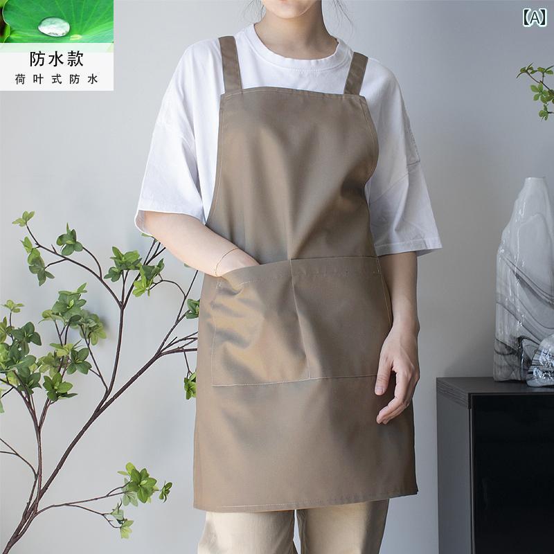 キッチン用 エプロン キャンバス エプロン キッチン 家庭用 防水 防 油 2025年 北欧 カバーオール 男女兼用 調理 ケータリング 作業用