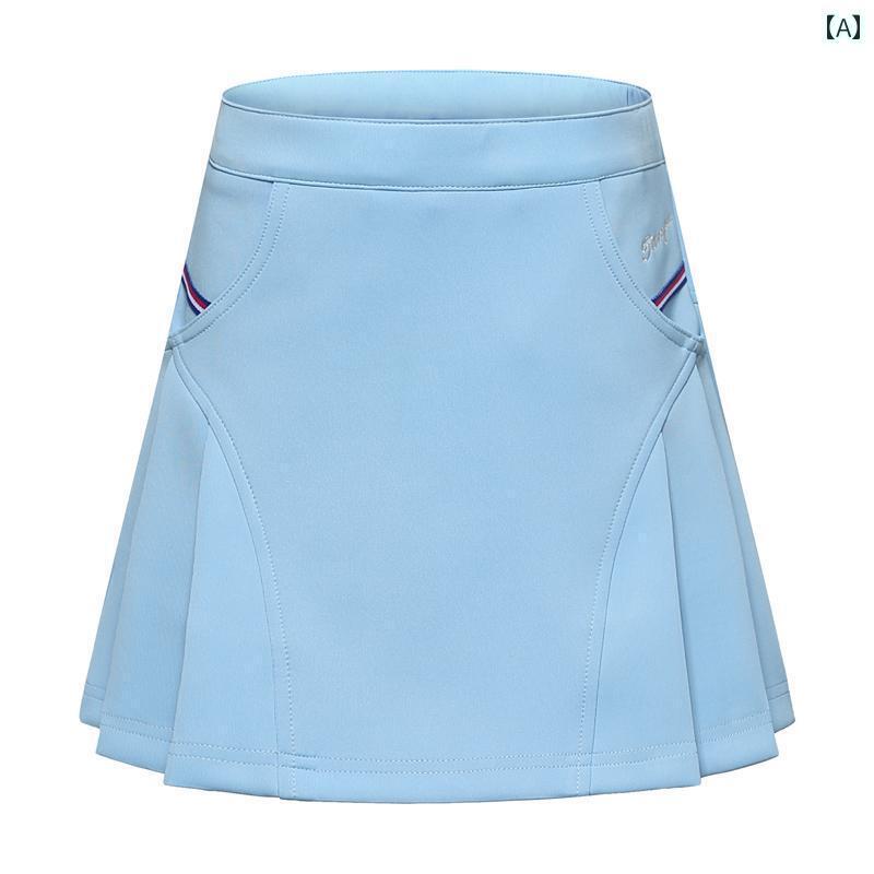 子供用 ゴルフウェア キッズ ゴルフ 子供服 女の子 子供 スポーツ プリーツ ショート スカート ハーフ 丈 露出 防止 パンツ aライン