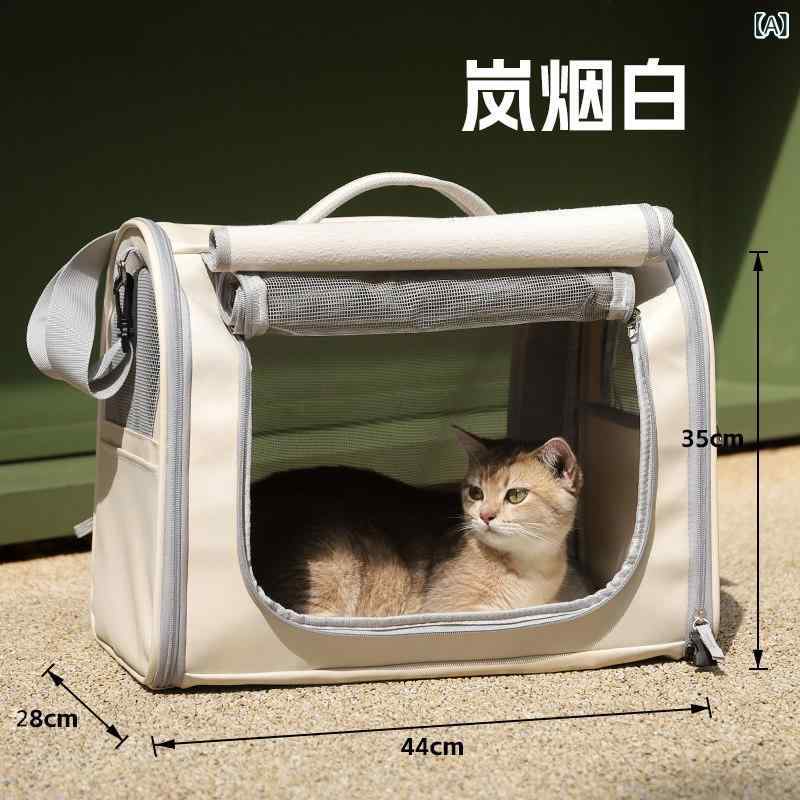 お出かけ 猫用 キャリーバッグ カート 猫用 バッグ ポータブル 外出用 通気性の ある 犬用 ケージ 猫用大容量 リュックサック ボックス 持ち帰り用 ペット 用品