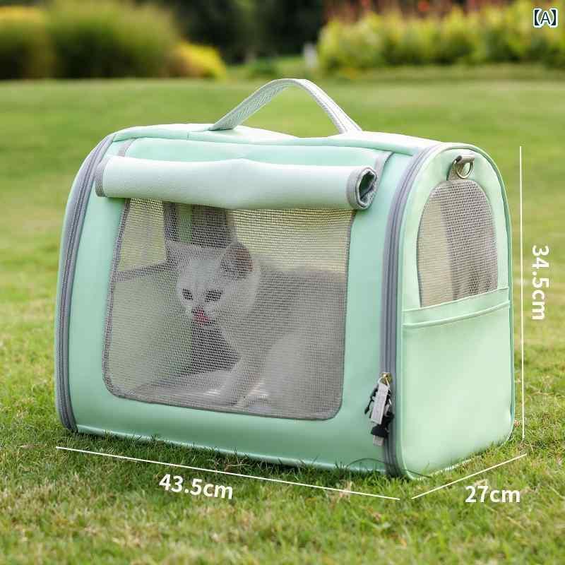 お出かけ 猫用 キャリーバッグ カート 猫用 バッグ ポータブル 通気性 ハンドバッグ 高級 車用 スクール アウトドア 旅行用 ケージ バック パック ボックス