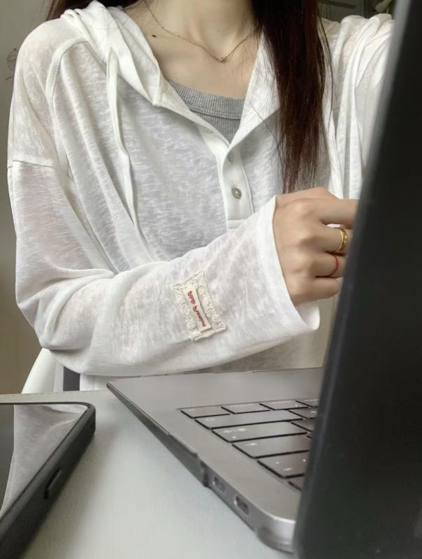 【楽天市場】レディースパーカー 薄手 涼しい CHAOお すすめ 夏の 旅行 コーデ ホワイト 竹 麻 フード付き 薄手 日焼け防止 トップス ...