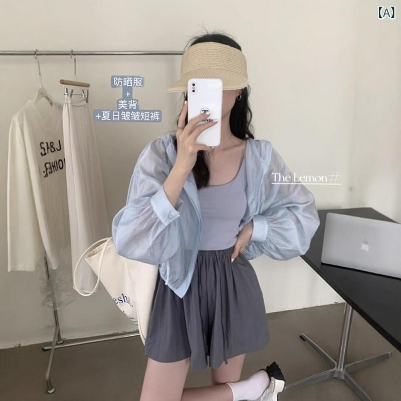 快適 涼しい パーカー 2025 春 韓国 冷感 薄手 通気性 日焼け防止 服 レディース フード付き シャツ 長袖 ゆったり ジャケット 小さい