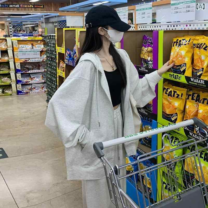 好いたらしい 冷やりとした パーカー 2025年 ボンネット付き添い人 トレーナー レディース 夏 薄っぺら アメリカン 表現スタイル ファスナー 日月 ジレー上衣 ゆったり トップス