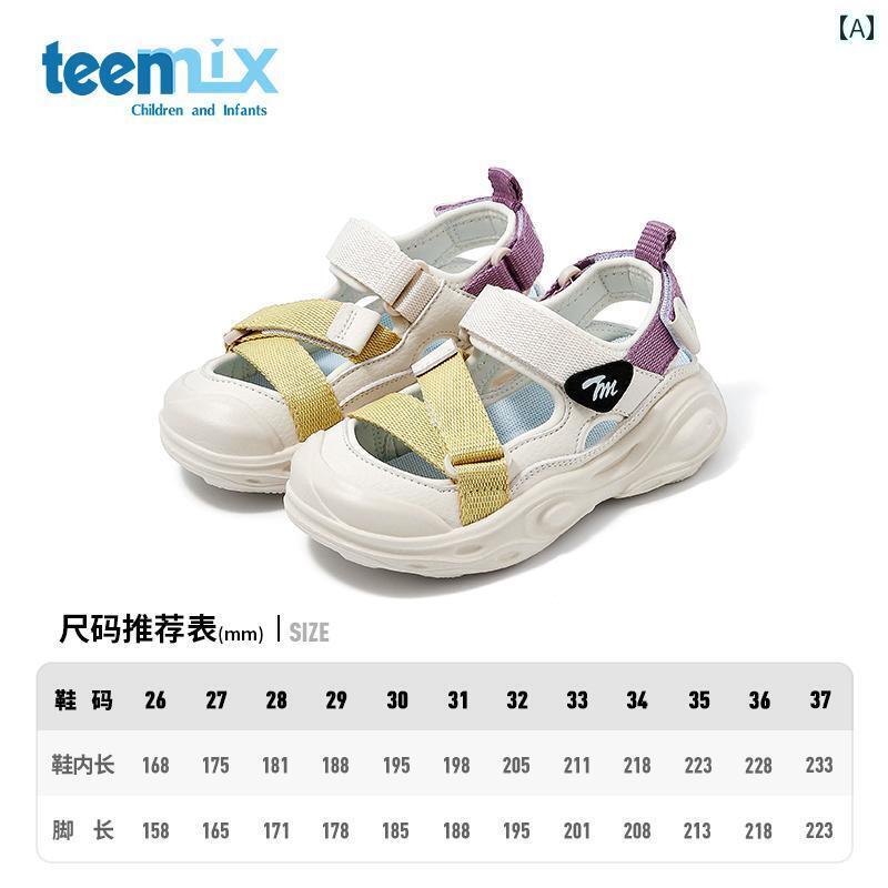 キッズ サンダル 相応う感 Tianmeiyi ちびっ子用 2025夏 お嬢さん用 サンダル お坊っちゃん用 砂浜 シューズ 通気性 メッシュ 運動競技 心地よい