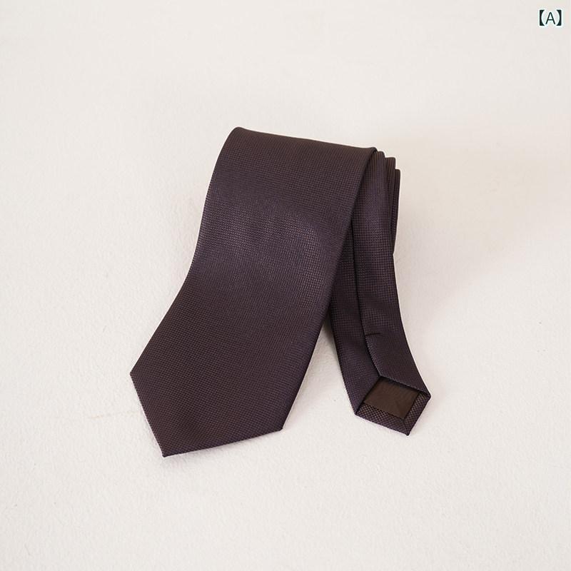 ネクタイ ビジネス メンズ CULTUM レトロ 8 cm ソリッドカラー ピケ ネクタイ メンズ プロ フォーマル ワークウェア 新郎 結婚式 スーツ