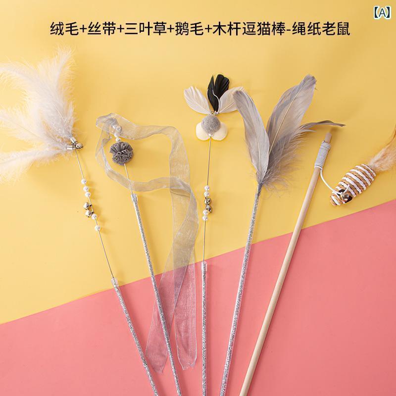 【楽天市場】猫用 おもちゃ かわいい 猫の おもちゃ からかい 棒 自己 娯楽と 退屈しのぎ ベル 付きの 長い 歯 固め 伸縮 式 交換