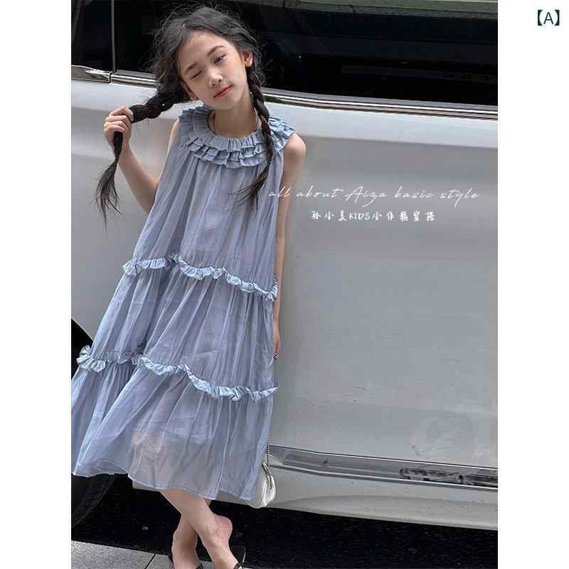 キッズ用 衣裳 韓国 御前上等 ちびっ子服 お嬢さん 御召しもの ちびっ子用 ノースリーブより良い 2025 夏の スコート