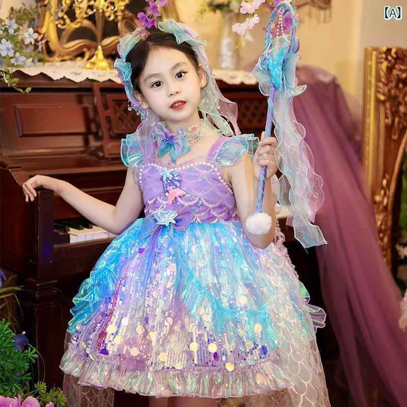 うしろ帯用 可愛らしい 人魚 うしろ帯用 ロリータ 御姫様 御召しもの 2025夏 赤ちゃん用 人魚御召しもの 生まれ落ちる日