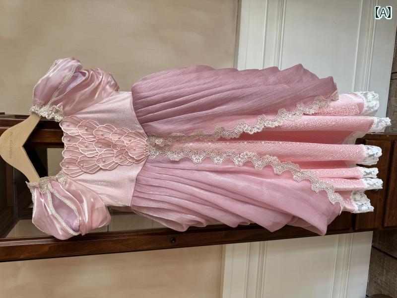 マーメイド キッズ用 YFY ガールズ アリエル プリンセス ドレス バースデー マーメイド ロング ドレスは すべての 季節に 着用 できます