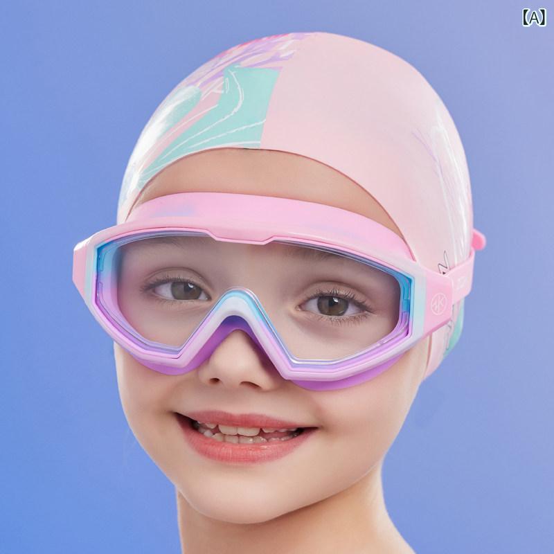 ゴーグル キッズ用 水中めがね Zoke ちびっ子用 水泳ぎ ゴーグル 大型 ひな形 お嬢さん用 雨合羽 防 曇 固定ディスク 労働者階級 遣りくち お坊っちゃん用 海水着