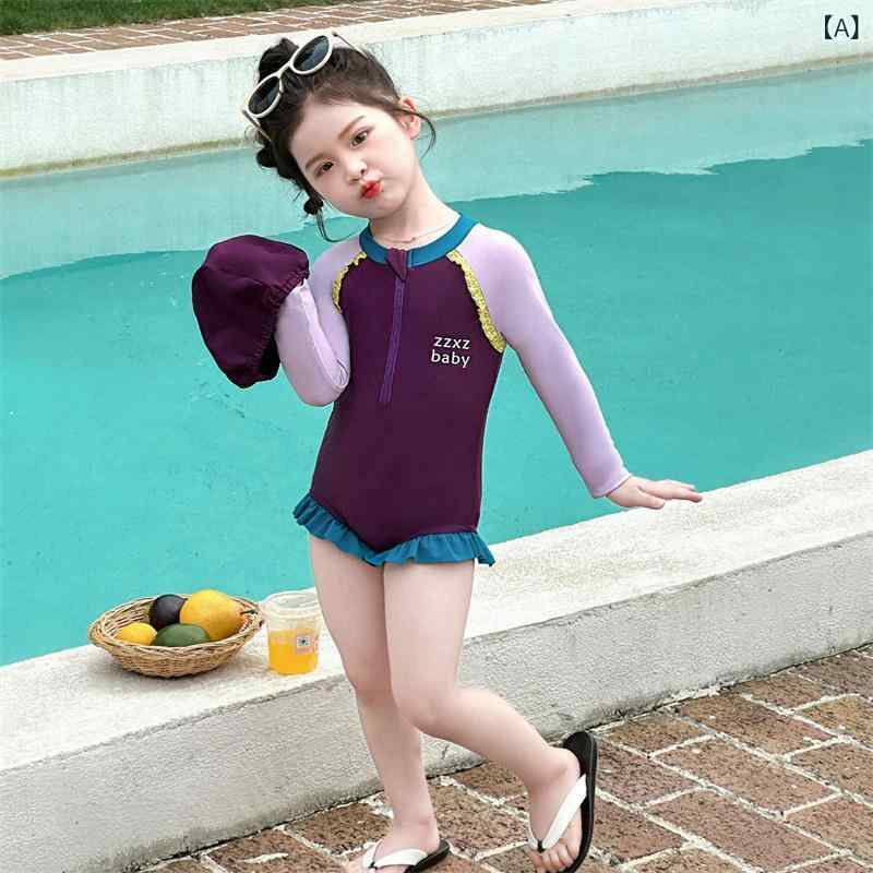 ベビー用 水着 英国 ネクスト ロード ガールズ 水着 上級の 夏の ビーチウェア 幼児用 子供用 長袖 ワンピース 日焼け防止