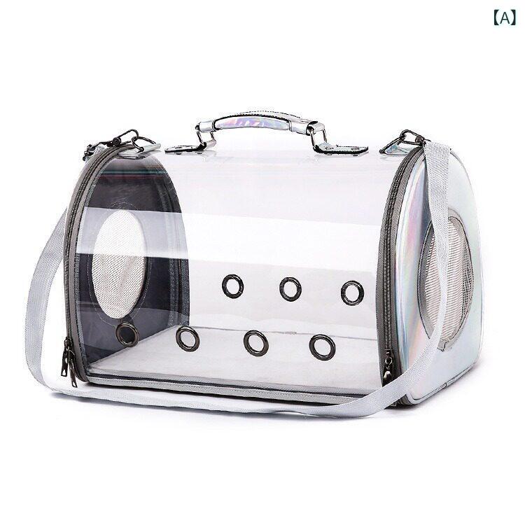 猫用 お出かけ バッグ グッズ 猫用 バッグ 宇宙 カプセル 夏の お出かけ ポータブル クロス ボディ 多 孔性 通気性 車用 ハンドバッグ ケージ 犬 用品
