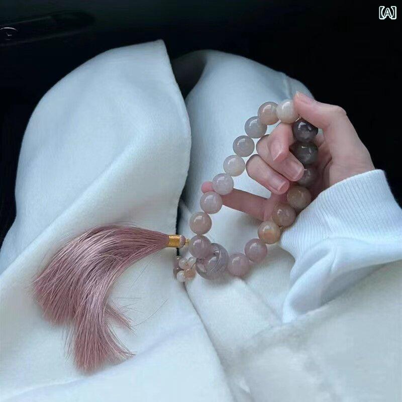 ビーズ ストーン DIY 社 泰 翠 タロイモ ペースト ボボ ゴールドシルク 翡翠 バイオレット ハンドヘルド 女性用 ブレスレット ワイン ステイン ローズ ハンドツイスト シェイク グレープ パープル