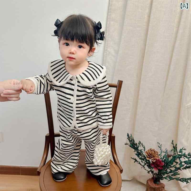 上下セット ベビー服 快適 女の子 春の スーツ 春服 ベビー 服 2025 スタイル セパレート ツーピース 1歳の 子供服