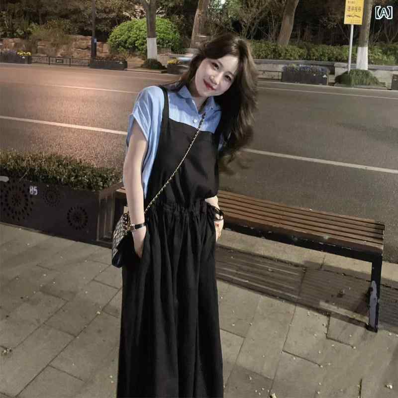 ゆったり 前掛け スコート ティーブレイク フレンチ 黒 ズボン吊り 御召しもの お上さん用 夏 韓国 若返り 成り行きの ある か細い 青碧 ティーシャツ 背広 背広