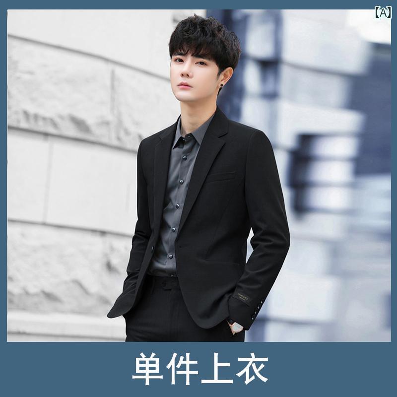 スーツ セットアップ メンズ メンズカジュアル スーツ ジャケット 韓国 大学生 ビジネス フォーマルスーツ 結婚式 ハイエンド クールトップ