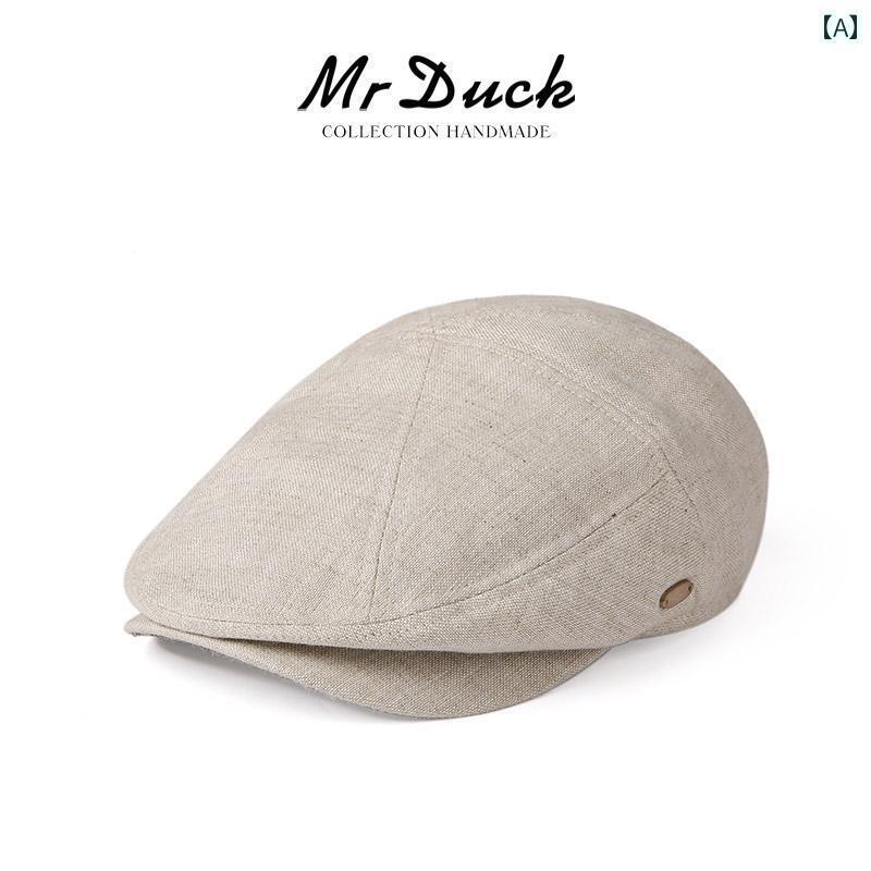 レディース ハンチング かぶり笠 mrduck 飛び切り 北 エール Baird Mcnutt リネン ダックビル 旗がしら 男女兼用 フォワード 大きめ 頭囲