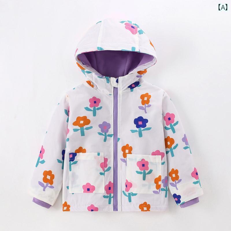 キッズ ジップアップ パーカー 女の子 フード付き ジャケット ベビー 秋冬服 小 中学生の 子供用 フリースジャケット 幼児 用 防風 服 ジッパー シャツ トップス