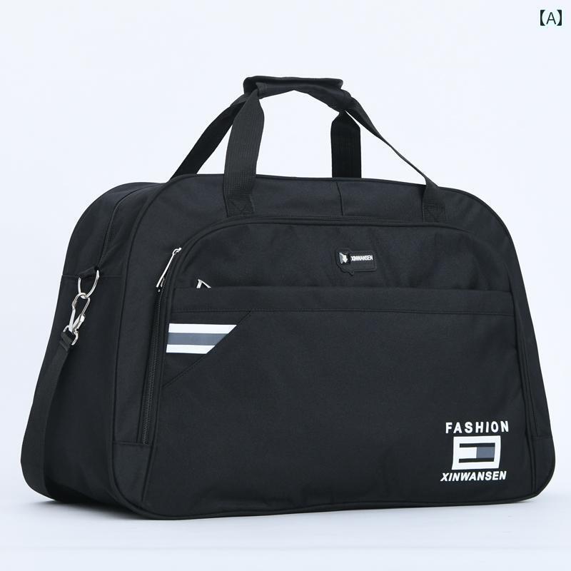 トートバッグ メンズ シンプル 便利な トラベル バッグ 大容量 防水 折りたたみ メンズ レディースの 荷物 収納 軽量 フィットネス ショルダーバッグ