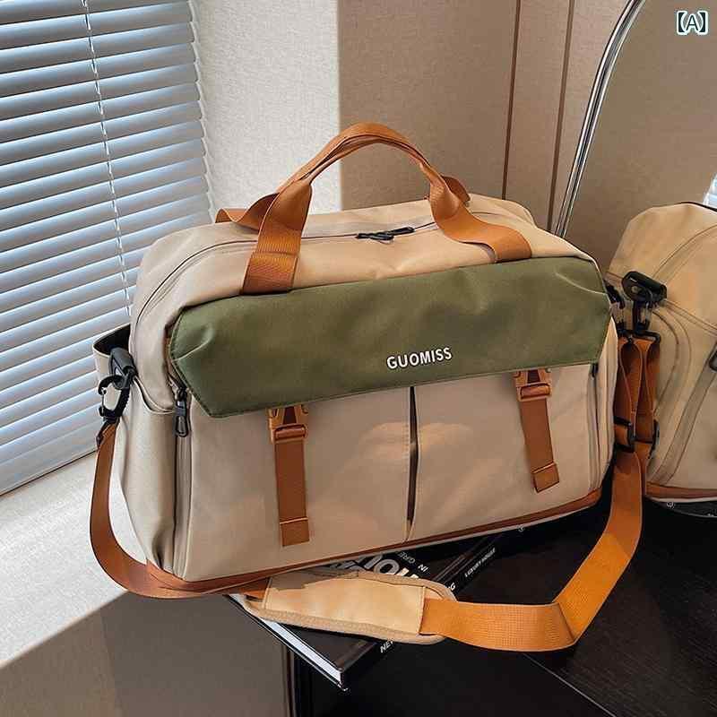 トートバッグ メンズ シンプル 大容量 ファッション短 距離 旅行 バッグ 女性用 手持ち 軽量 荷物 メンズ 拡張 クロス ボディ スポーツ フィットネス