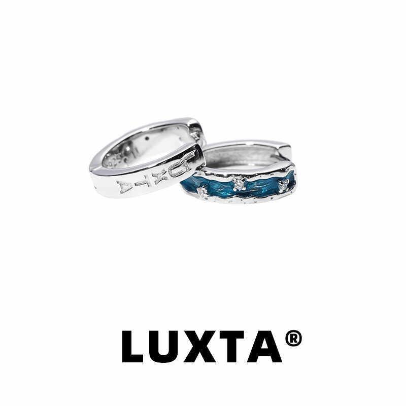 ピアス イヤリング メンズ LUXTA 青碧 薄墨色シャー イヤリング 御居処 跳ねる メンズ はやりっ子 輪っか しろがね色ゴールド メッキ ハイエンド レディース 同じ 表現スタイル
