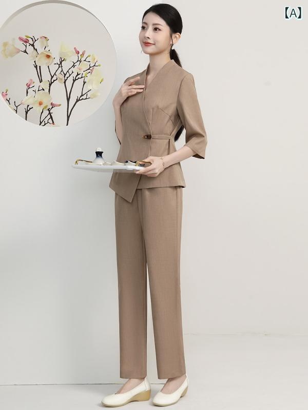 制服 エステ 事務服 Xiangchunniao フットバスと ペディキュア 科学技術者の 進め方着の レディース 春夏の 美容 室 思わしい 真っただ中の 揉み療治 美容師の 進め方着