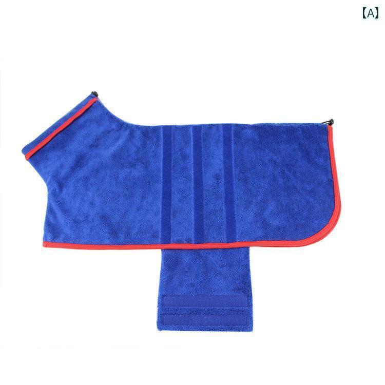 犬用 バスローブ かわいい ペット用 バスローブ 速乾 吸水性 バス タオル コート 犬 服 中型 大型 用品 ゴールデンレトリバー サモエド アラスカン