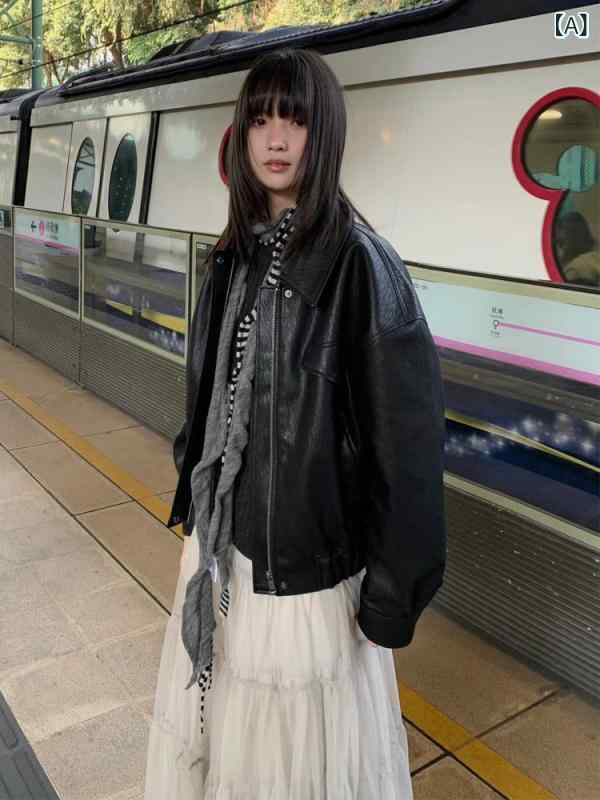 レディース ライダース 上衣 かっこいい なめし革上衣 亭主もち用 遊撃手 丈 歳月 作り物 シープスキン 御前上等 黒いこと 特殊な レトロ 自動二輪車 上衣