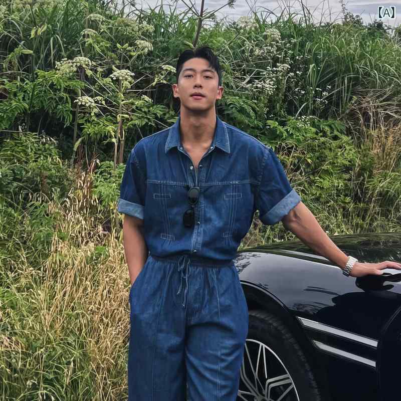 ジーンズ上衣 ティーシャツ メンズ 青碧ジーンズ ティーシャツ メンズ ヘビーデューティ 編み目 ウォッシュ 半袖 上衣 アメリカン レトロ 細工物御召しもの 背広