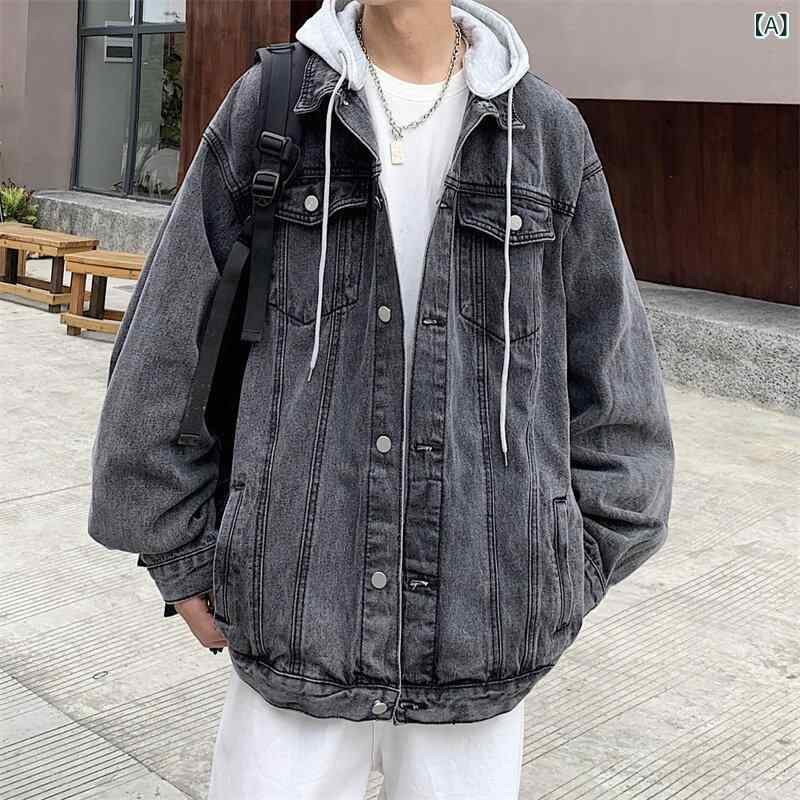 メンズ 今めかしい ジーンズ上衣 ティーシャツ Semir 取りはらい 能力のある ボンネット付き添い人 ジーンズ上衣 メンズ ゆったり 全能 日月 表現スタイル  はたご屋 上衣 服