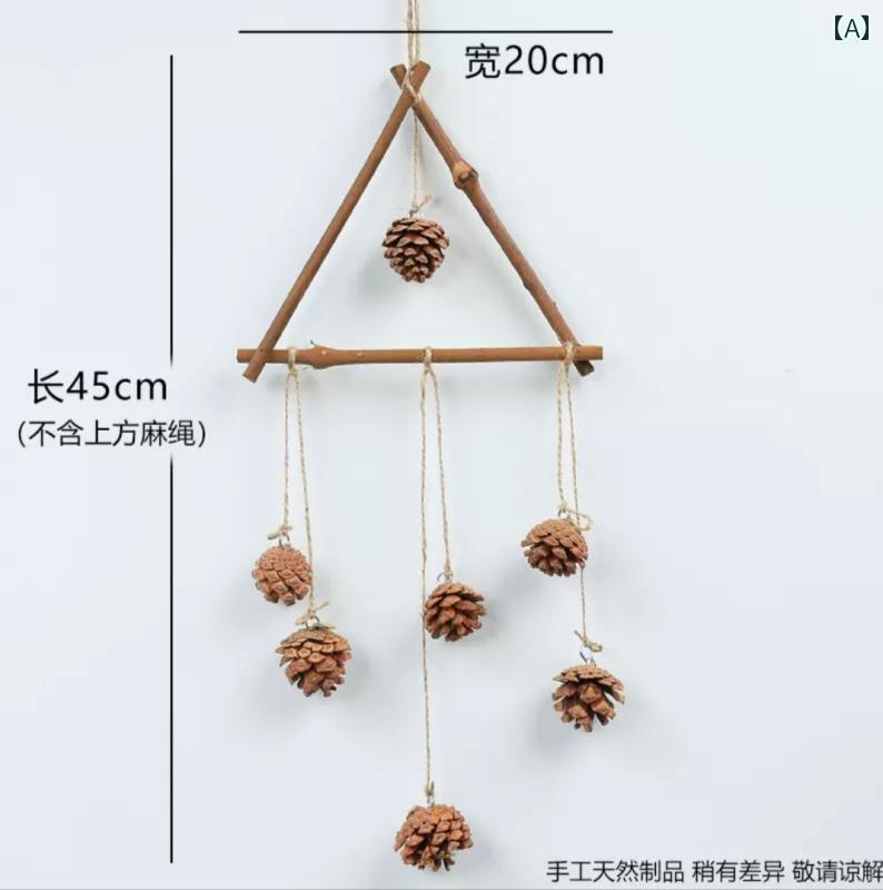 装飾品 インテリア 飾り 籐の 枯れ 枝の 森の 壁掛け ガーランド 環境 創造 素材 幼稚園 空中 吊り 松 ぼっく り マイクロ 風景 レイアウト