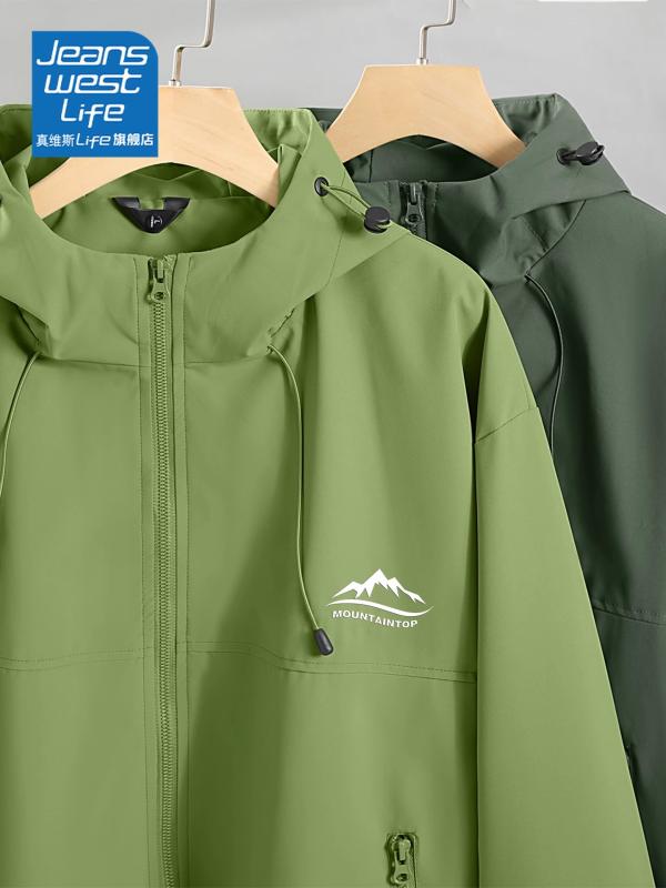おしゃれ メンズ パーカー Jeanswest アウトドア ジャケット メンズ 秋冬 防風 防水 登山 服 フード付き カーディガン L