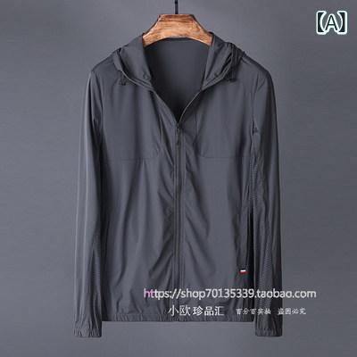 おしゃれ メンズ パーカー おしゃれで 通気性に 優れた パンチング 春夏 快適 シルク メンズジャケット スポーツ カジュアル フード付き ジャケット メンズ
