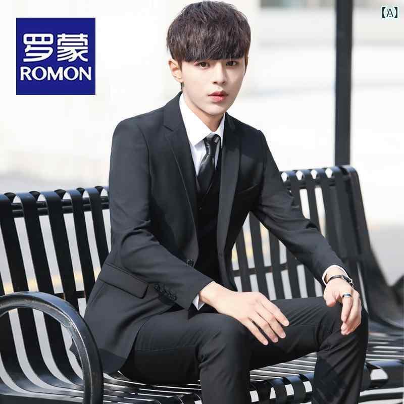 スーツ ジャケット ビジネス ロモン ティーンエイジャー 高校生 18歳 大人 ドレス スーツ 大学 スタイル 学生 フォーマルスーツ メンズ ジャケット 9,549円