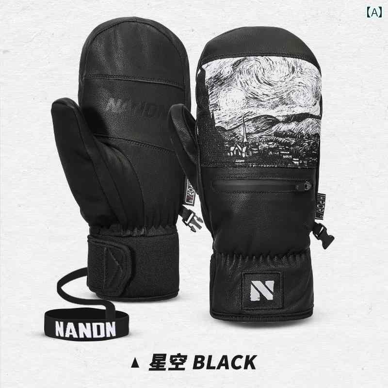 スキー スノボー グローブ NANDN Nanen スキー グローブ メンズ アウトドア 暖かい 通気性 防水 レディース ユニバーサル NS 5029|北摂軽太郎便