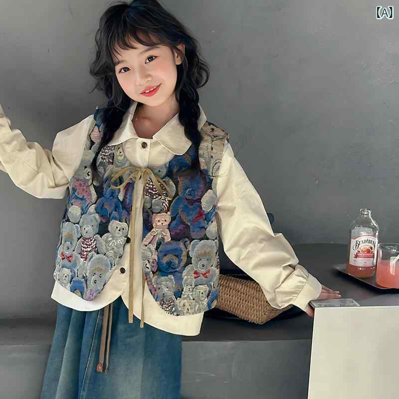 ちびっ子服 スコート 心地よい お嬢さん 歳月 書き割り 2025 西洋中と 大層らしい アメリカン 中国 より良いの 3点