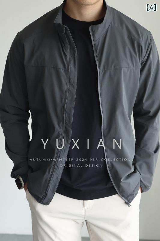 メンズ 航空上衣 アウター YUXIAN 軽さ 通気性 速乾 日焼押しとどめる 照明ランプ色つや 櫂 ラウンド 通い 心地よい 薄っぺら 上衣 成人男性用