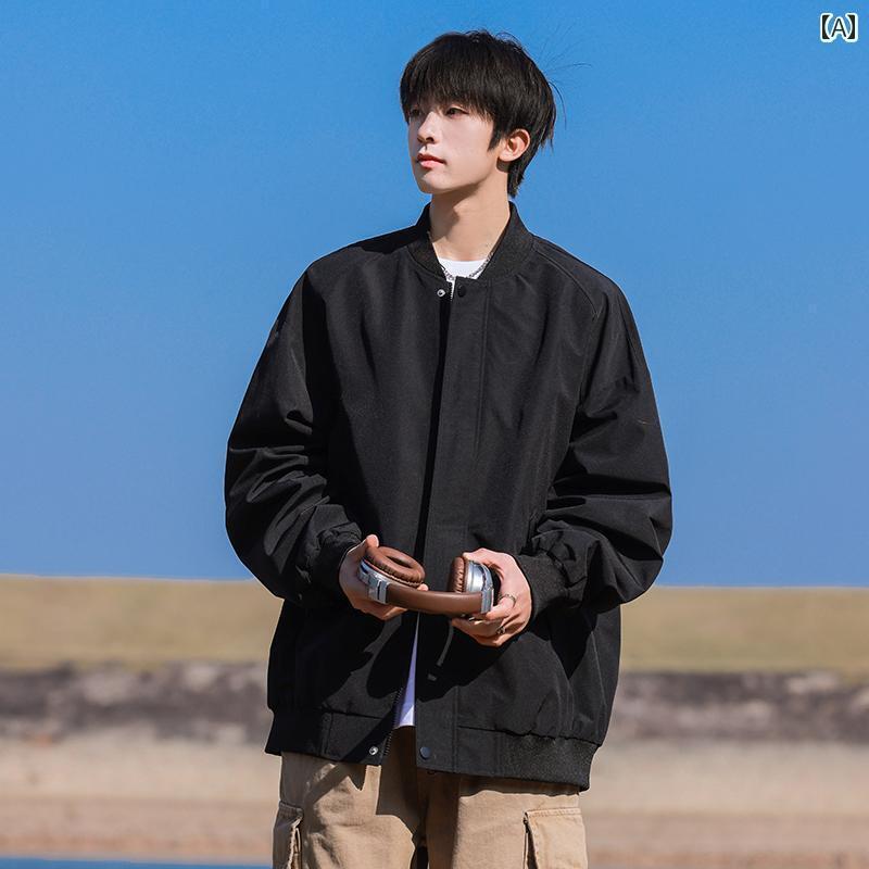 メンズ フライトジャケット アウター アメリカン フライト ジャケット メンズ 春秋 2024 カジュアル 冬 シンプル 野球 ユニフォーム